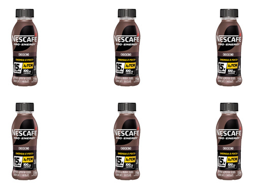 Pack Com 6 Unidades Pro-energy Chococino 270ml Nescafé
