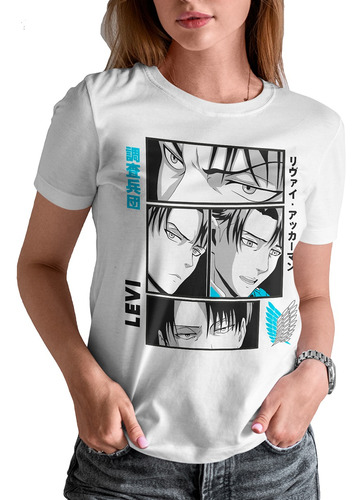 Blusa / Playera Levi Ackerman Anime Attack On Titan #11