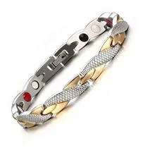 Comprar Pulsera Biomagnética Curación Acero Damas Imanes Sbrm-092