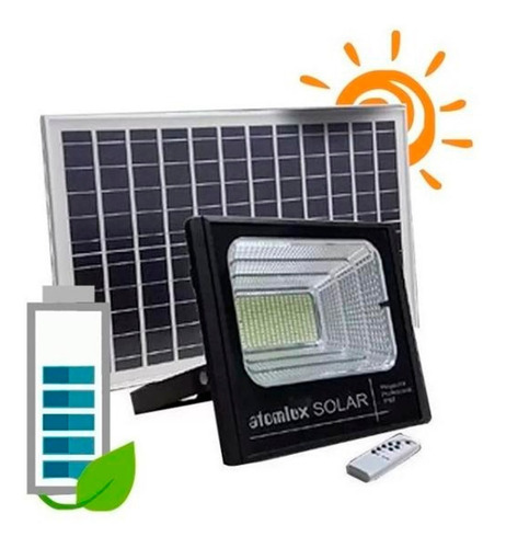 Imagen 4 de 5 de Proyector Solar Led 100w Atomlux Ip65 Ecoluz Calidad 6 Cuota