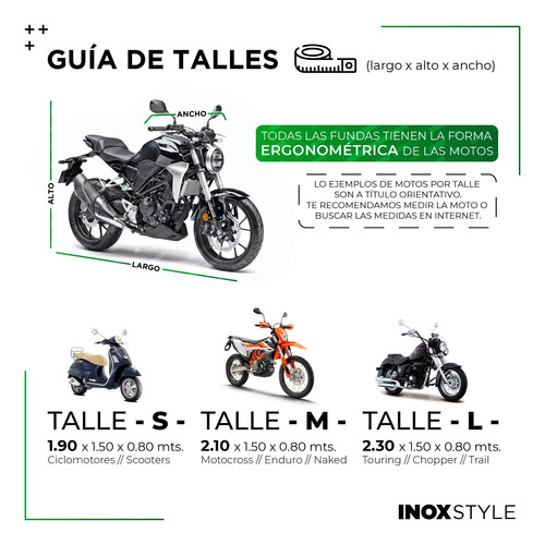 Funda Cubre Moto Beta Zontes 310 Tr Akvo Motard Impermeable