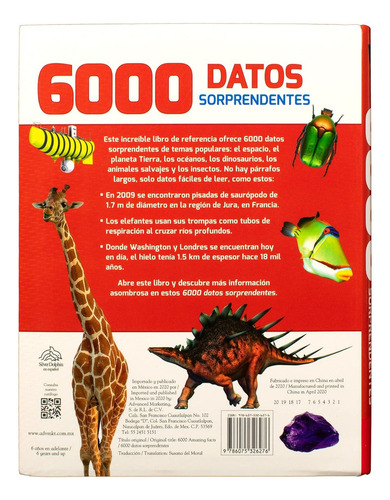 6000 Datos Sorprendentes. 384 Páginas. Varios Autores.
