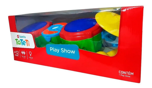 Imagen 2 de 6 de Batería Infantil Musical C/ Luces Y Sonidos Calesita Art 829 Color Multicolor