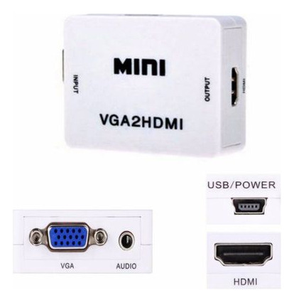 Convertidor Vga A 2 Hdmi