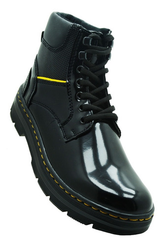 Media Bota Capa De Ozono 620501 Negro Sintético