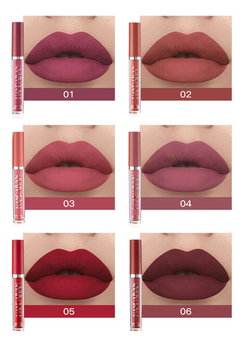 1 Conjunto* Brilho Labial (juego De 6 Unidades)