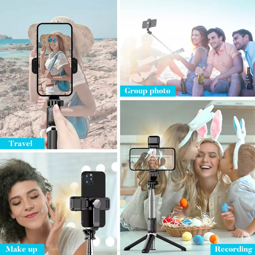 Palo De Selfie Con Trípode Celular Control Bluetooth