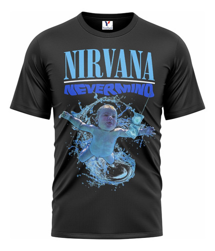 Playera Nirvana, Cuello Redondo 100% Algodón 06