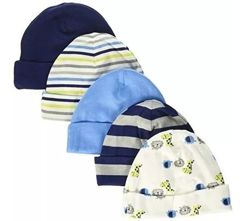 Paquete 5 Gorros Para Bebe De 0-6 Meses Blakhelmet E