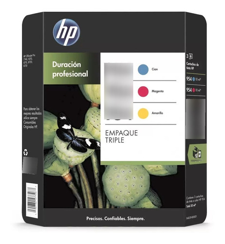 Cartucho De Tinta 3 Colores Hp954 Modelo X4d39bl Ctc