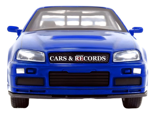Nissan Skyline 1999 Brian F&f Nuevo Sin Caja - M A Jada 1/32 Azul