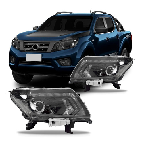 Jogo Farol Frontier Attack Mascara Negra Manual S Led 17/19
