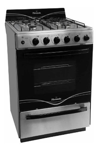 Cocina Florencia Recta 5538f Multigas 4 Hornallas Acero Inox