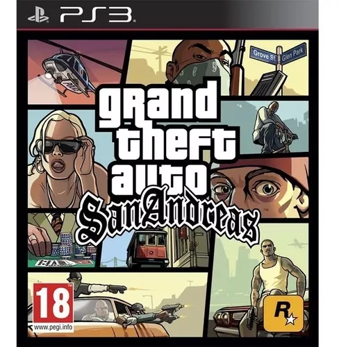 gta san andreas para ps3 em mídia digital