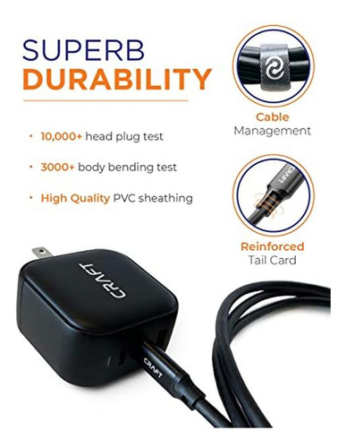 Cable Craft Usb C De 6.5ft | Cable De Datos Usb C A Usb C 3.