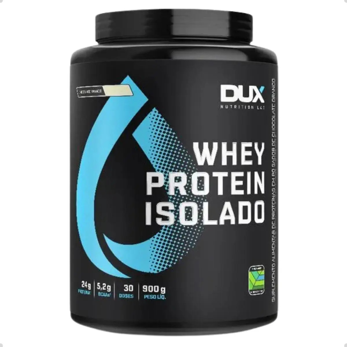 Dux Human Health Whey Protein Dux Isolado 900g Pote - Chocolate Branco