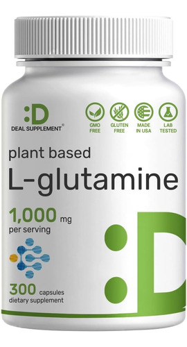 L-glutamina L-glutamine 1000 Mg 300 Tabletas