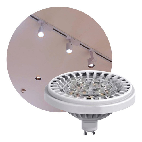 Lampara Ar111 Led Gu10 Potente 12w Candil Fria Calida Neutra