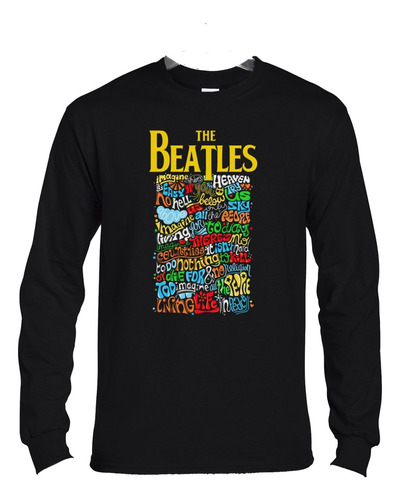 Polera Ml The Beatles Songs Rock Abominatron