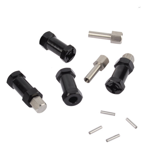 Adaptador De Eje De Rueda Hexagonal De 12 Mm De Aluminio Par
