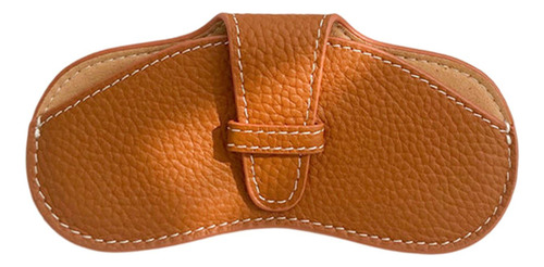 Estuche Blando Para Gafas Cuero Artificial Duradero Marrón