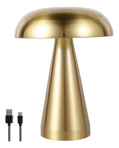 Lámpara De Mesa Led Portátil Inalámbrica Con Forma De Hongo,