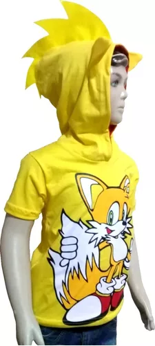 Conjunto Juvenil Masculino Sonic 3 Peças Fantasia Infantil - Escorrega o  Preço