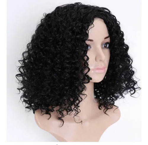 Para . Peruca De Cabelo Humano Natural De 25 Cm Com Ondas