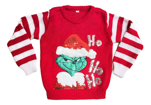 Sueter Navideño Grinch Para Niños Ugly Sweater 