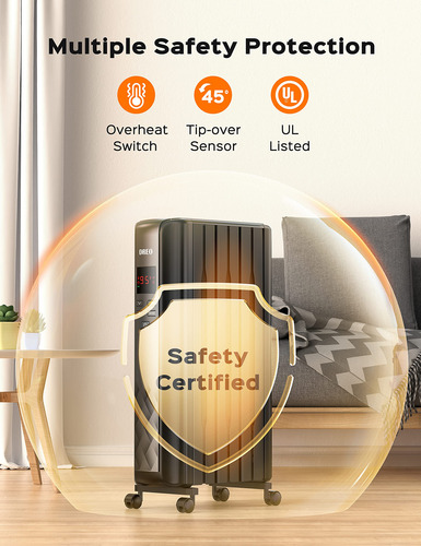 Calefactor Radiador Dreo 1500w Eléctrico Portátil Con Contro