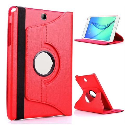 Capa Giratória Para Tablet Galaxy Tab S2 9.7 T810 T815 T819 Cor Vermelha