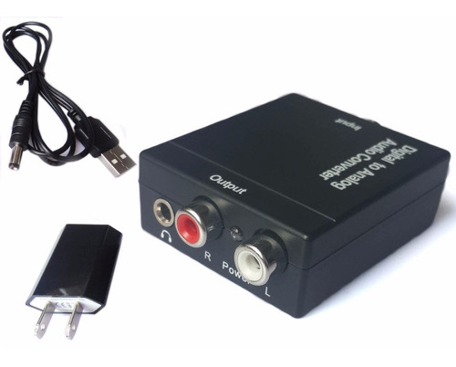 S/pdif Óptico Coaxial Digital A Analógico Convertidor Audio 