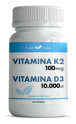 Vitamina K2 100mcg + Vitamina D3 10.000 Ui 360 Cáps