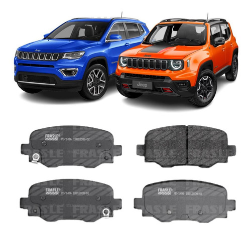 Pastilha Freio Traseira Jeep Renegade Compass 2021