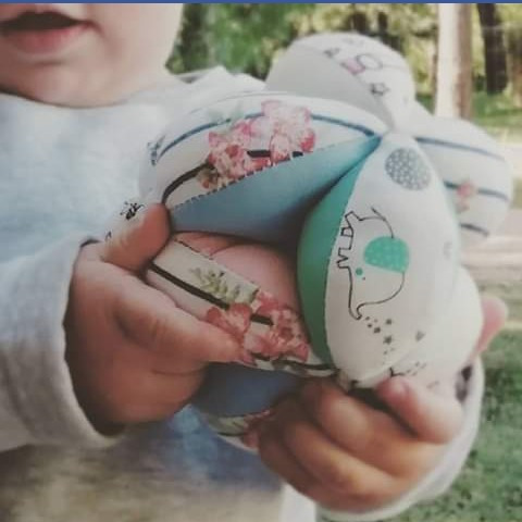 Imagen 3 de 10 de Pelota Montessori - Juguetes Blandos Para Bebés