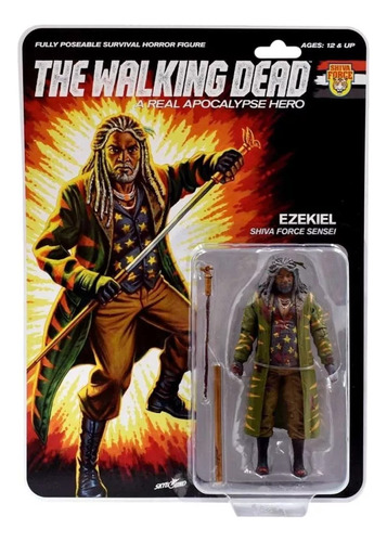 The Walking Dead Shiva Force Ezekiel (blood) Boneco Original