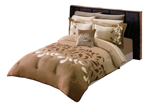 Edredón Lavable Castaña 2 Vistas King Size Colchas Concord