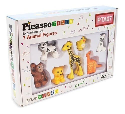 Pta07 7 Figuras Animales Juguetes Magneticos Picasso Tiles