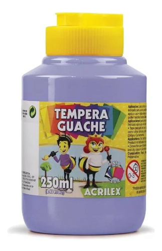 Tinta Guache Lilas Acrilex 250ml