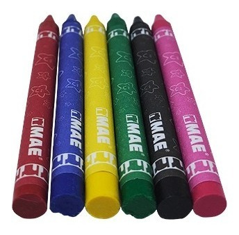 Crayon Mae Paquete Con 6 Piezas Varios Colores Circular