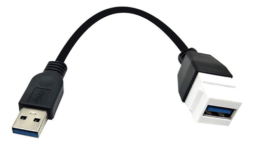 Poyiccot - Cable Usb 3.0 De Clavija Keystone, Usb 3.0 A Mach