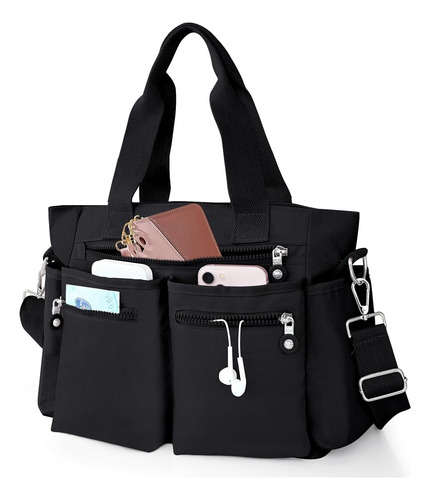 Bolsa De Lona Con MĂșltiples Bolsillos Con Cremallera Para Mu