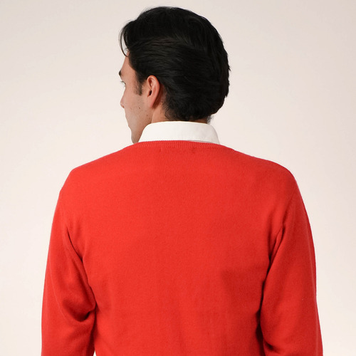 Varosco | Suéter Cashmere - 100% Lana Cuello V Premium