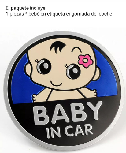Placa Baby In Car Uso Universal Autos