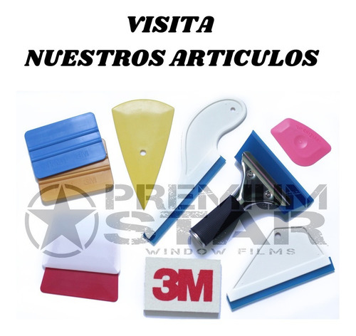 Imagen 5 de 5 de Espatula Blue Max Polarizado Ploteo Vinilo * Premium Star *