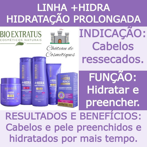 Shampoo Bio Extratus +hidra 350ml Limpeza Hidratante