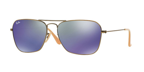 Lente Sol Ray Ban Caravan Espejado Violeta - Óptica Ariel