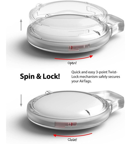 Imagen 5 de 9 de Ringke Funda Delgada Compatible Con Apple Airtag