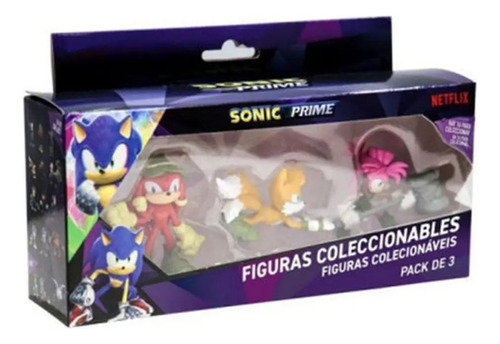 Mini Figuras Sonic Sega X3 6cm En Caja Tails Son2021