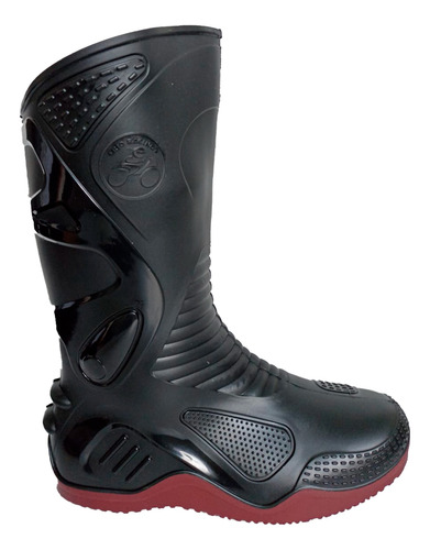 Bota Racing Para Motociclistas De Pvc Para Lluvia (raci)